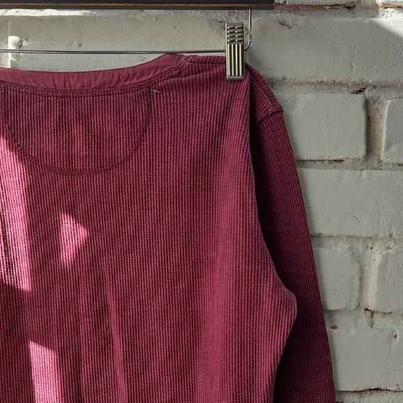 Women's Pink Henley Long-Sleeve Top - Picture 4 of 5